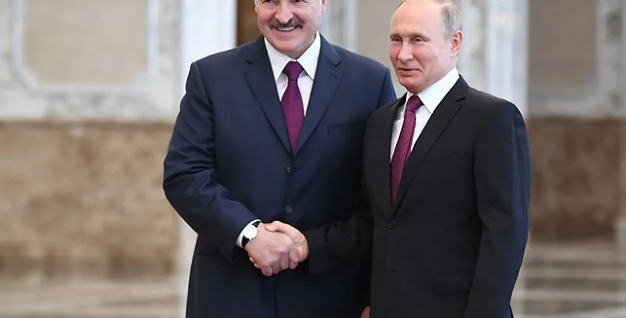 Лукашэнка пагаварыў у Мінску з Пуціным пра футбольную зборную Расіі
