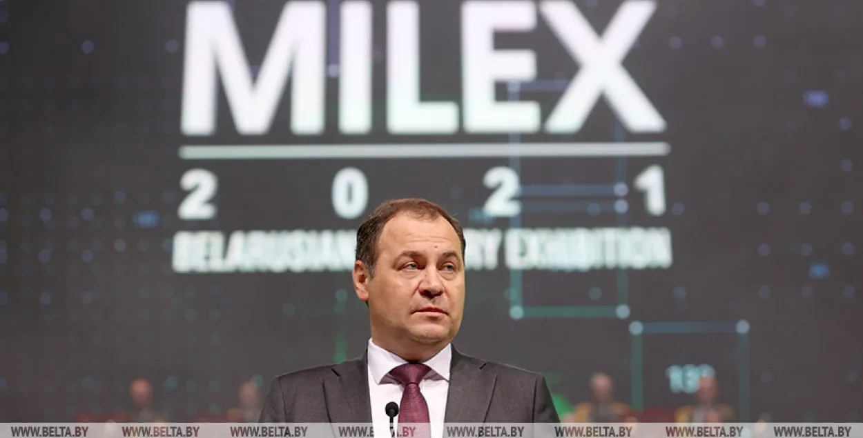 Премьер-министр на MILEX-2021 / БЕЛТА