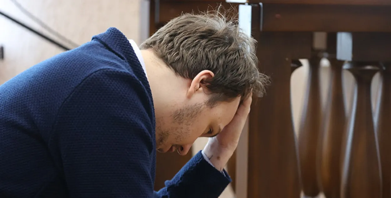 Раман Пратасевіч у судзе / БЕЛТА