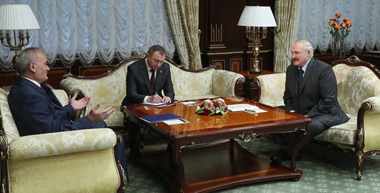 Велько Ковачевич, Владимир Макей и Александр Лукашенко / president.gov.by