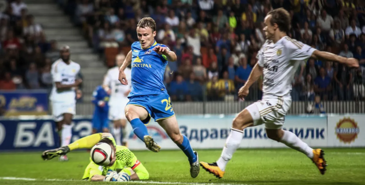Відэа, як БАТЭ стартаваў у кваліфікацыі Лігі чэмпіёнаў з перамогі
