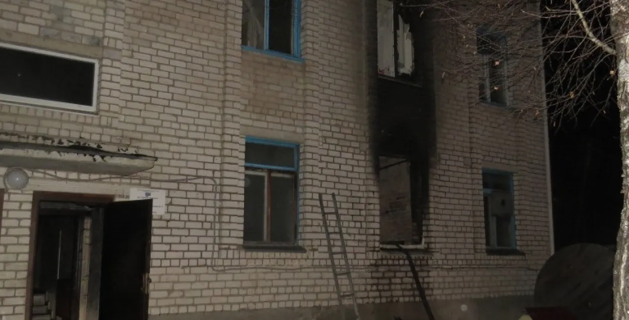У Барысаве падчас пажару ў адміністрацыйным будынку загінуў чалавек