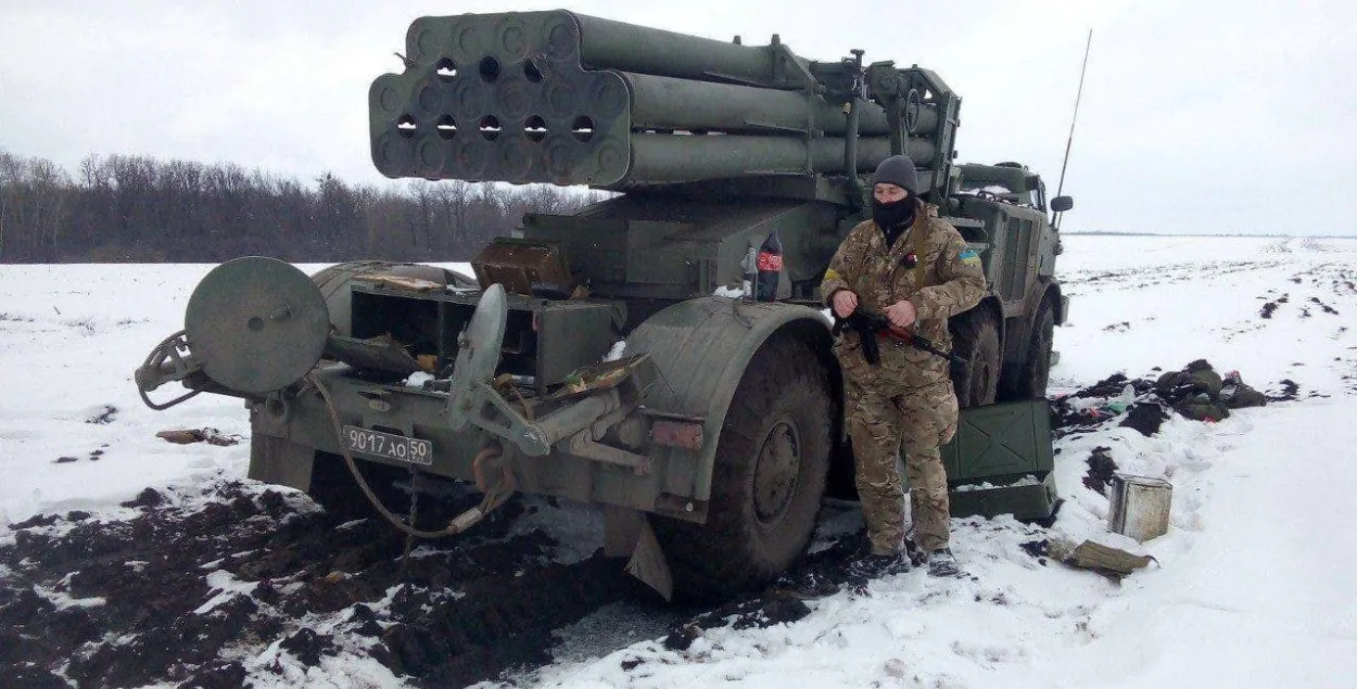 Российский "Ураган", захваченный украинцами под суммами / Фото из соцсетей