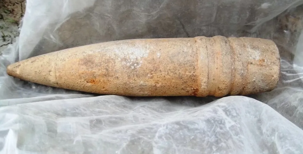 У Жабінцы на заводзе падчас сартавання цукровых буракоў знайшлі снарад