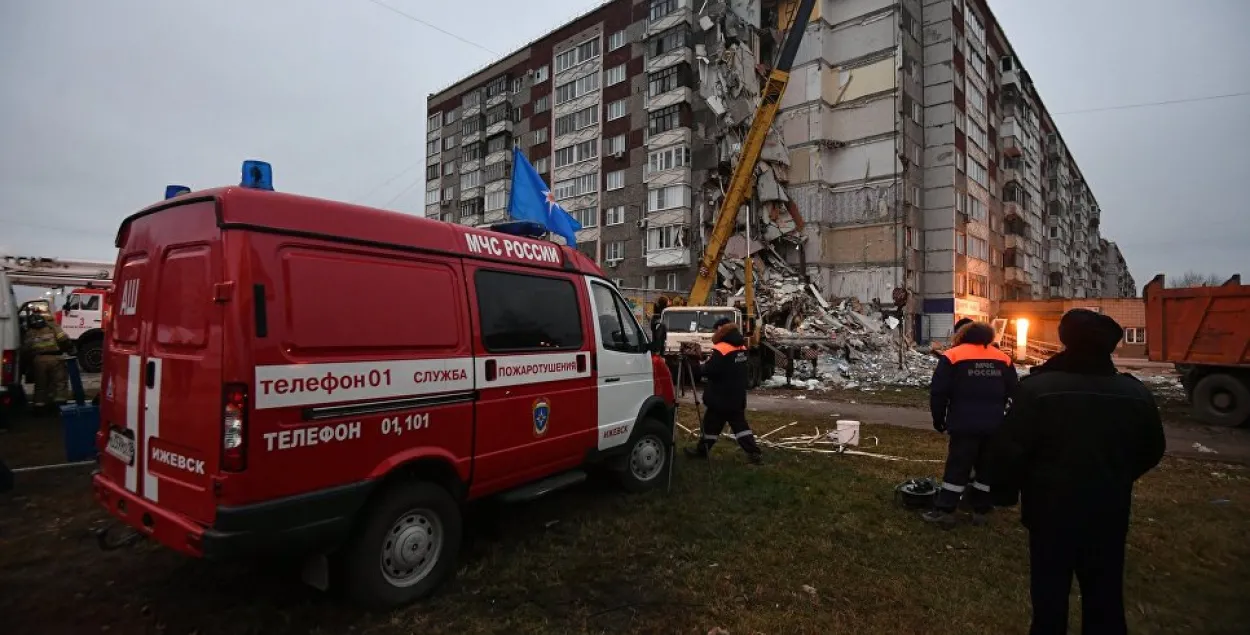У Іжэўску, дзе абрынуўся пад’езд жылога дома, загінулі 6 чалавек
