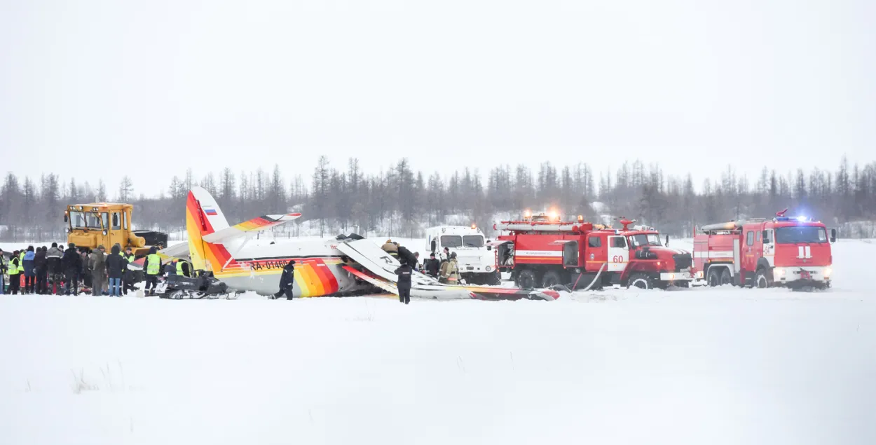 З'явілася відэа падзення самалёта ў Расіі 