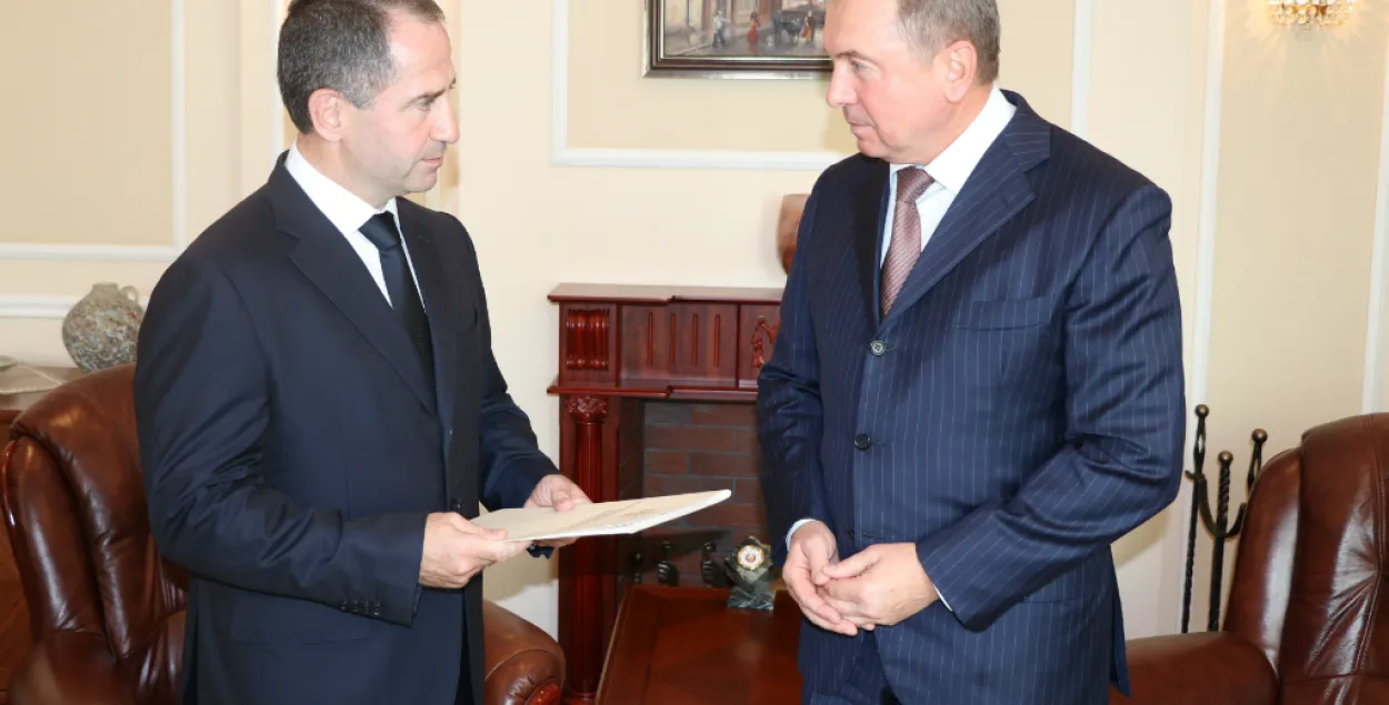 Уладзімір Макей сустрэўся з расійскім паслом Міхаілам Бабічам (фота)