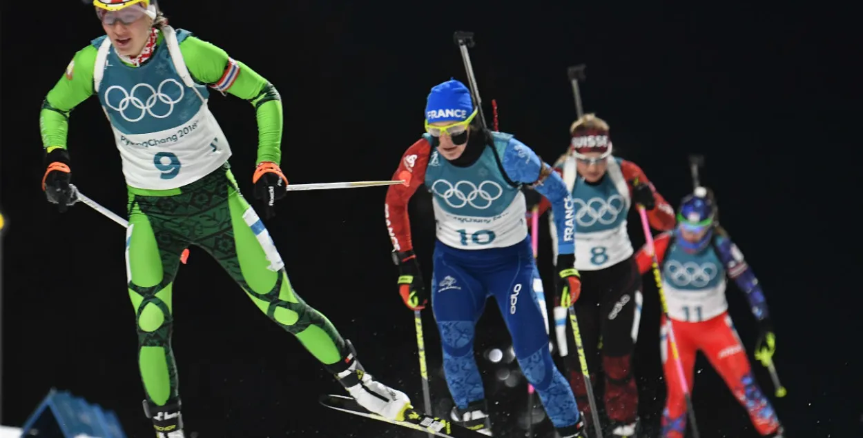 Гонку пераследвання выйграла Дальмаер, у Домрачавай 6 промахаў і 37-е месца