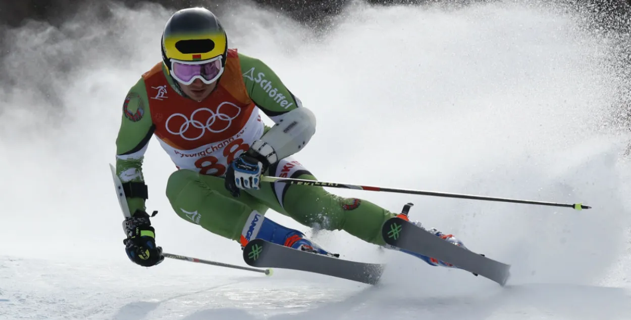 Беларускі гарналыжнік Юрый Данілачкін заняў 33-е месца ў слаламе