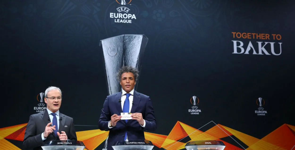 Прайшло лёсаванне 1/4 фіналу футбольнай Лігі Еўропы