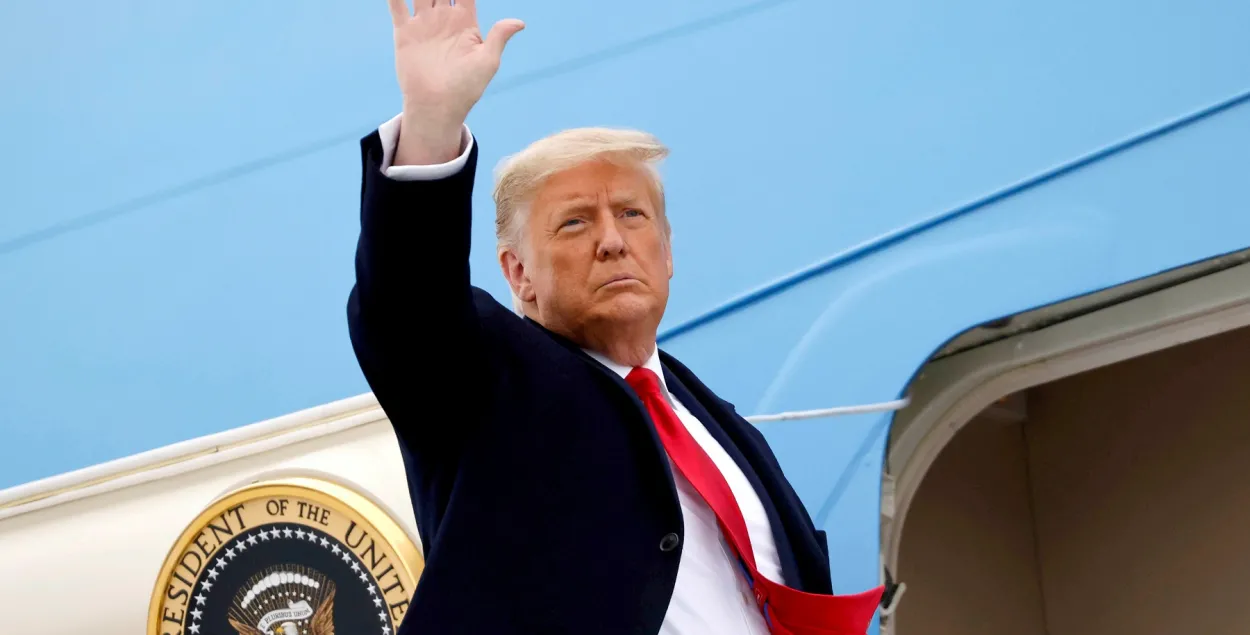 Дональд Трамп выступіў з развітальным зваротам