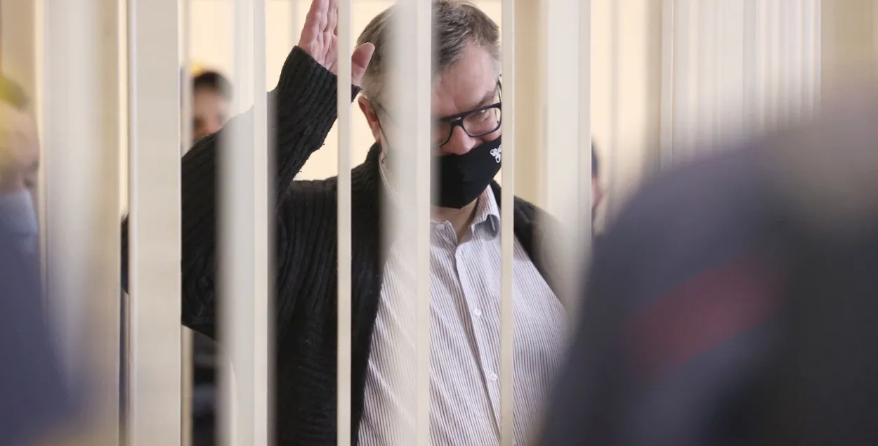 Виктор Бабарико в суде, 17 февраля 2021-го / Oxana Manchuk/BelTA/Handout via REUTERS