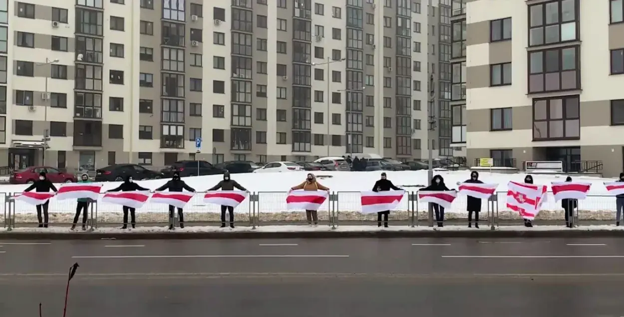 Акцыя ў мікрараёне "Маяк Мінска"