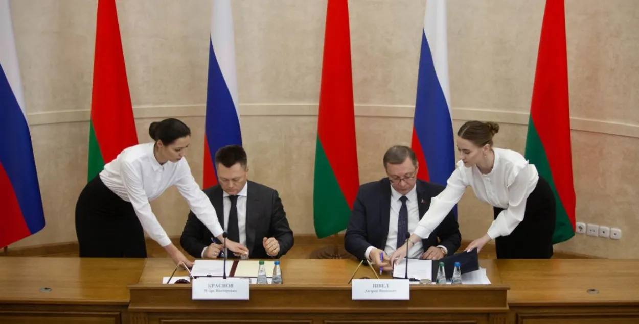 Генпракуроры РФ і РБ у Брэсце, 21 кастрычніка 2022-га / t.me/prokuraturabelarus