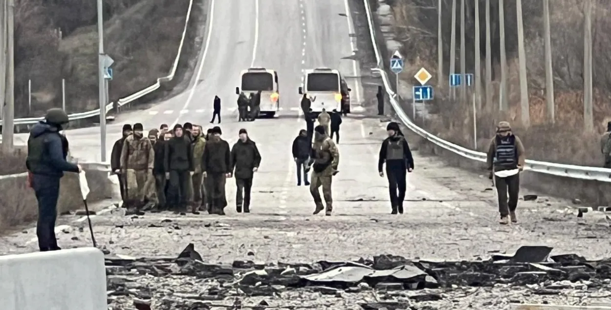 Падчас абмену / t.me/ermaka2022
