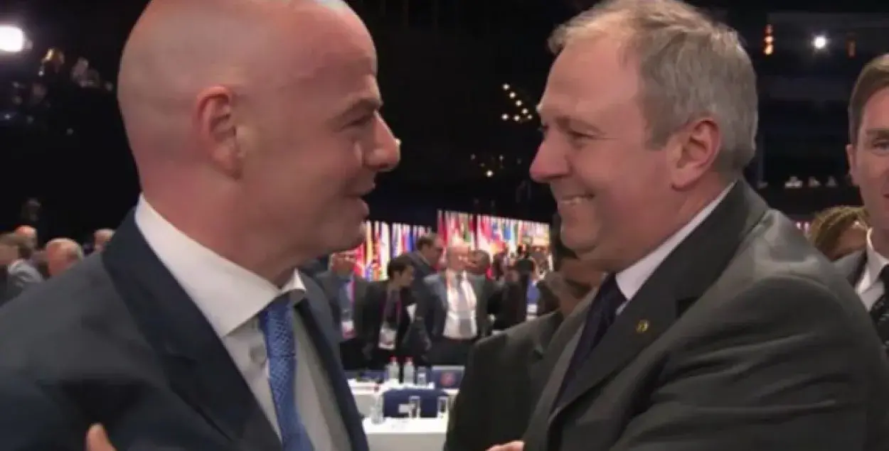 У Беларусь запросяць новага прэзідэнта FIFA Джані Інфанціна