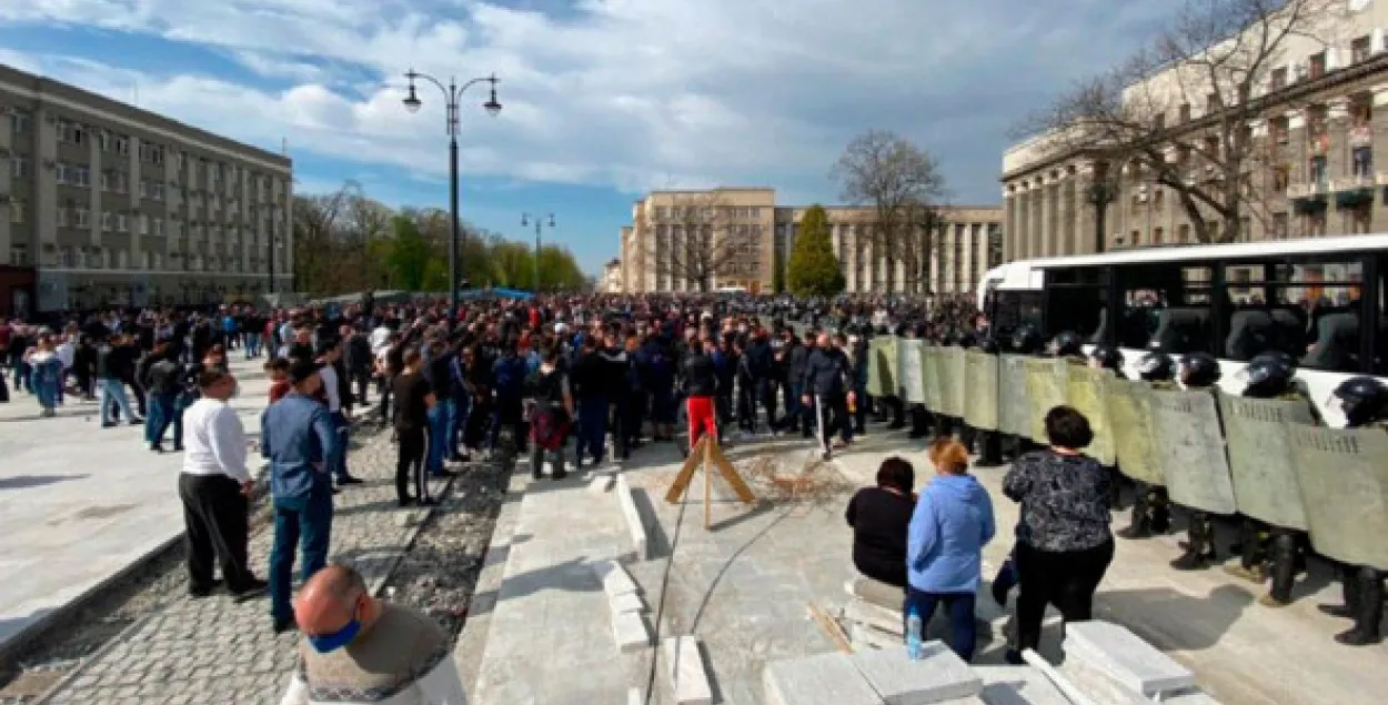 Во время акции протеста / "Юг МБХ Медиа"
