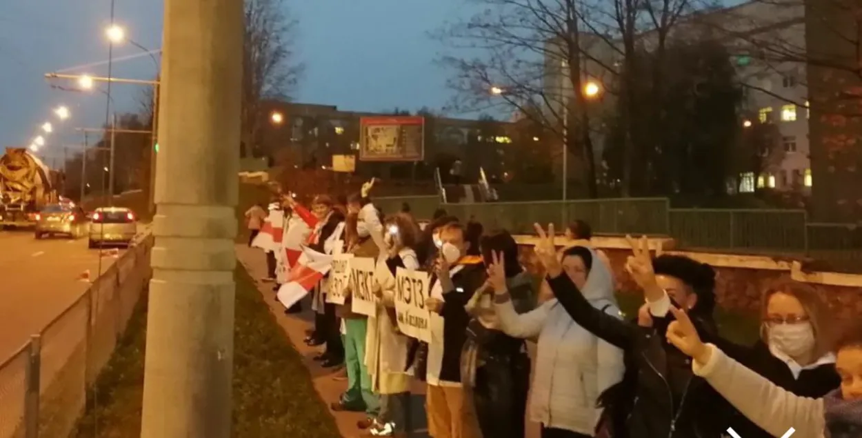 Сегодняшняя цепь солидарности / Белсат