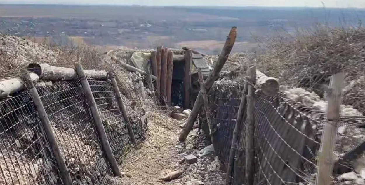 Умацаванні каля Кляшчэеўкі, за якія ідуць цяжкія баі / Telegram
