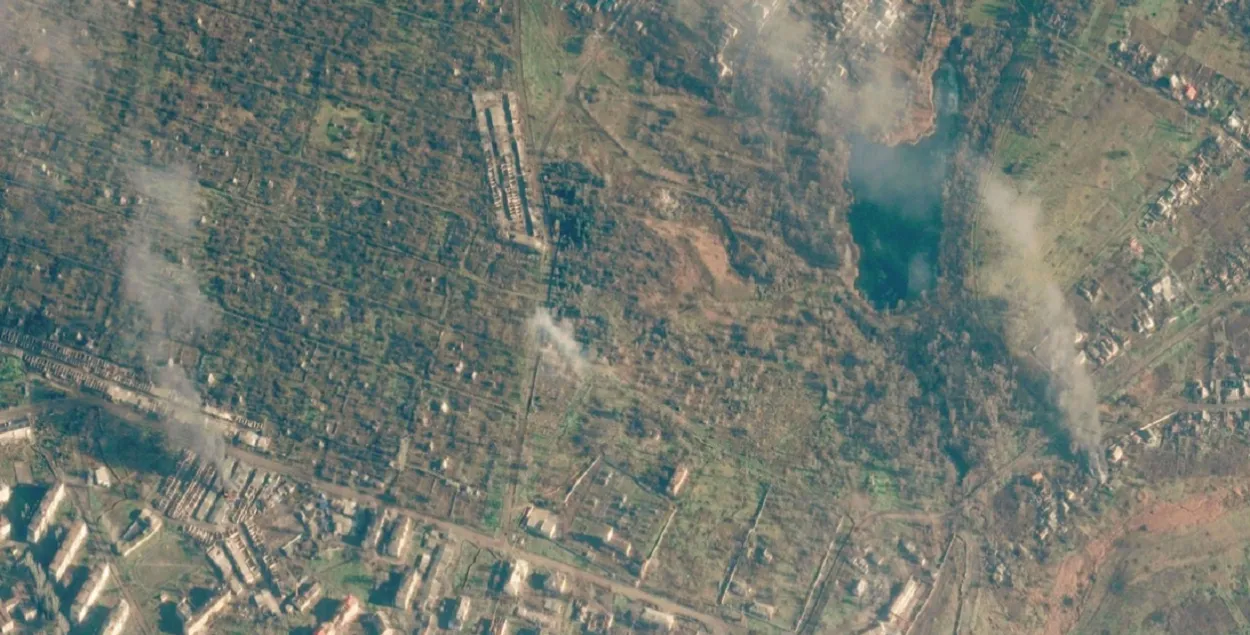 Разрушенный Соледар в начале января 2023-го / Maxar
