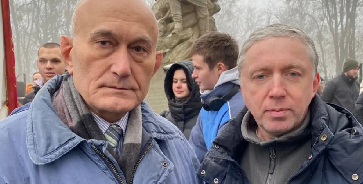 Зенон Позняк в Украине / t.me/belaruscentrlviv
