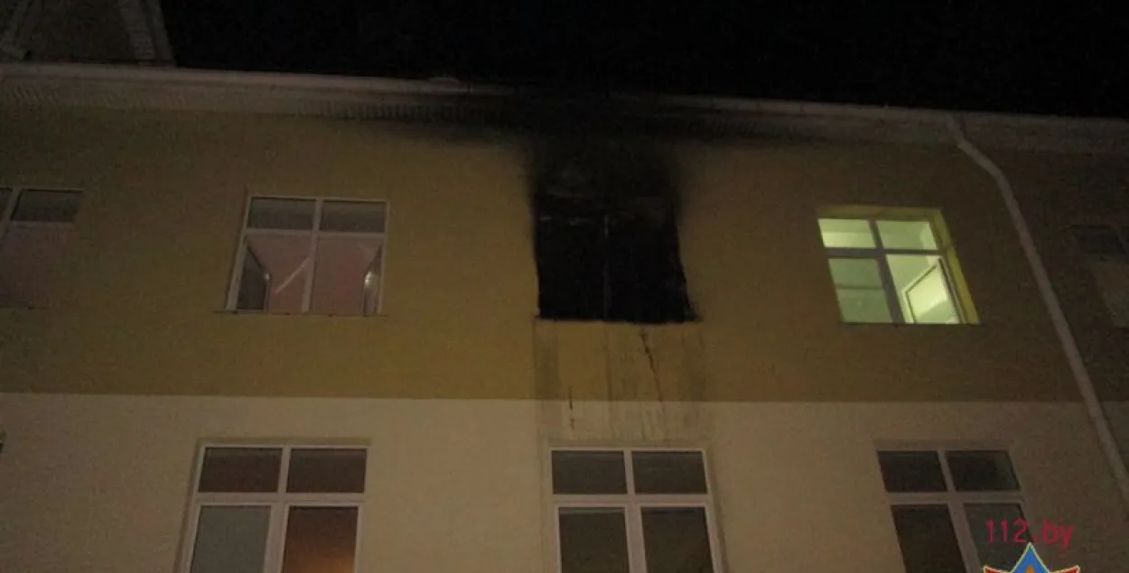 У Віцебску ўначы гарэла бальніца, эвакуявалі 70 чалавек (фота)