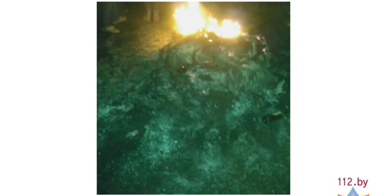 35-гадовы мужчына скакаў праз вогнішча і атрымаў апёкі 80% цела