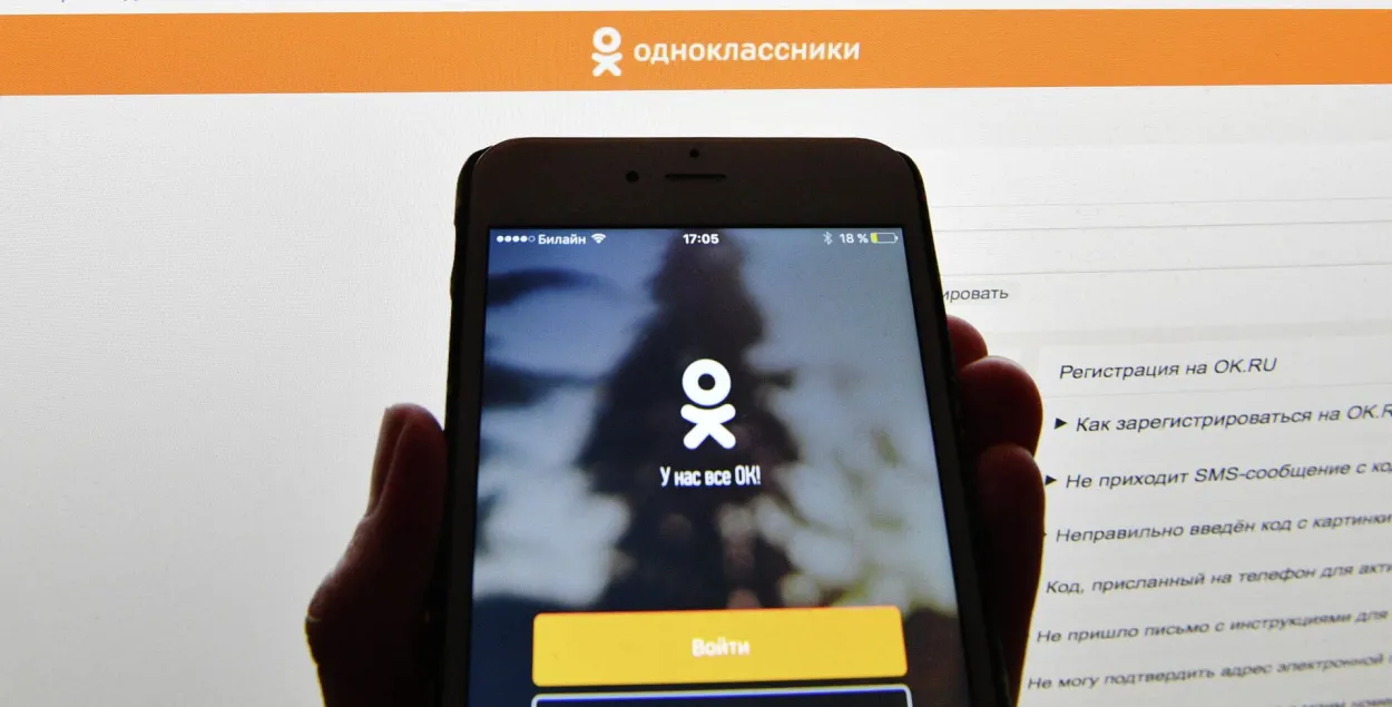 Сацсетка "Аднакласнікі" / ria.ru
