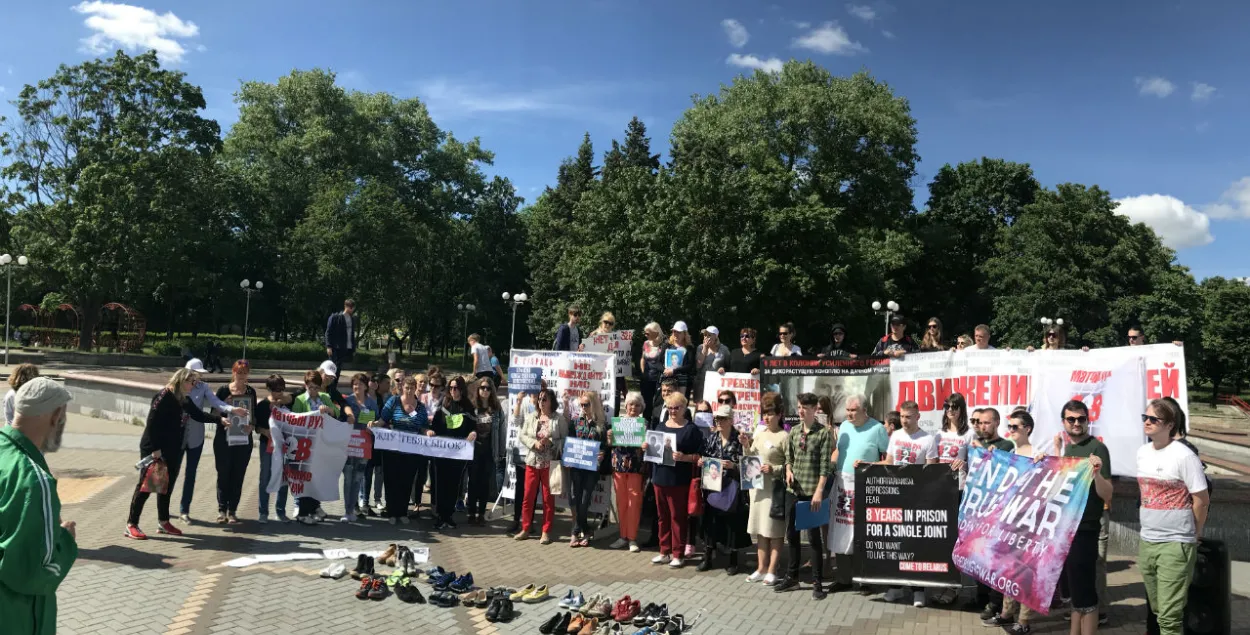 Митинг по смягчению наркотической статьи 328 / Анастасия Бойко, Еврорадио