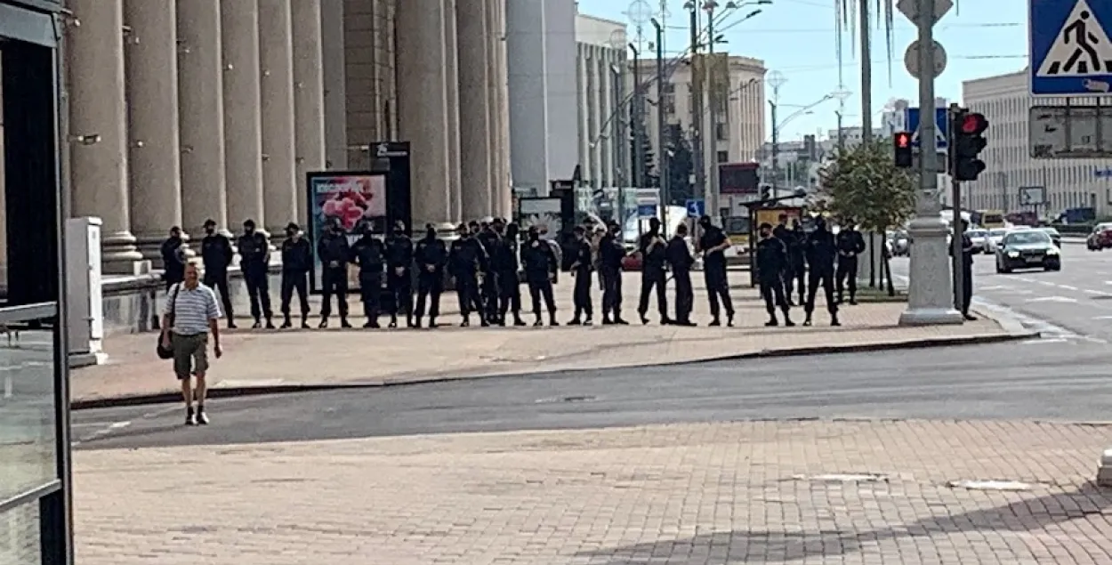 Омоновцы в Минске / Еврорадио