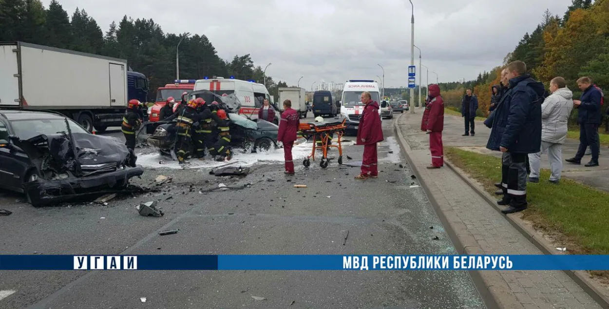 ДТП в минском Уручье / Пресс-служба МВД