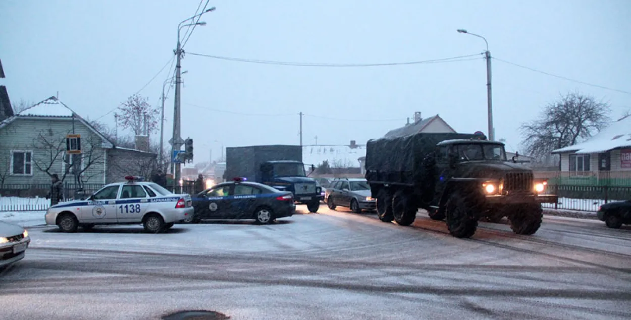 У Баранавічах грузавік на скрыжаванні зачапіў 8-гадовага хлопчыка