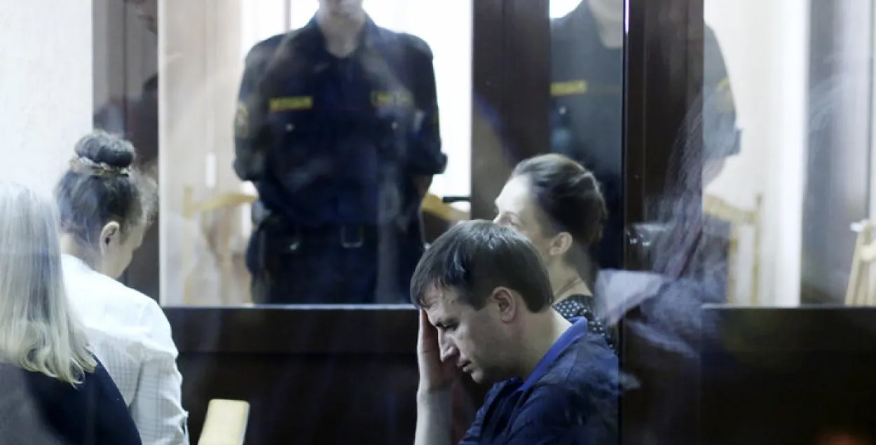 Сергей Борисевич во время суда / TUT.by