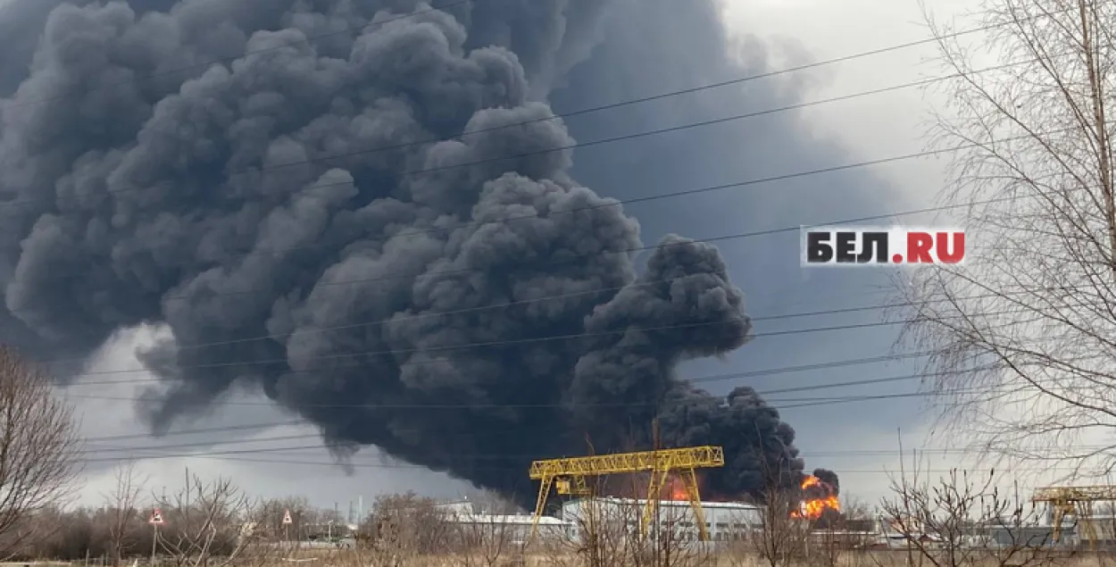 Пожар на нефтебазе в Белгороде​ / bel.ru