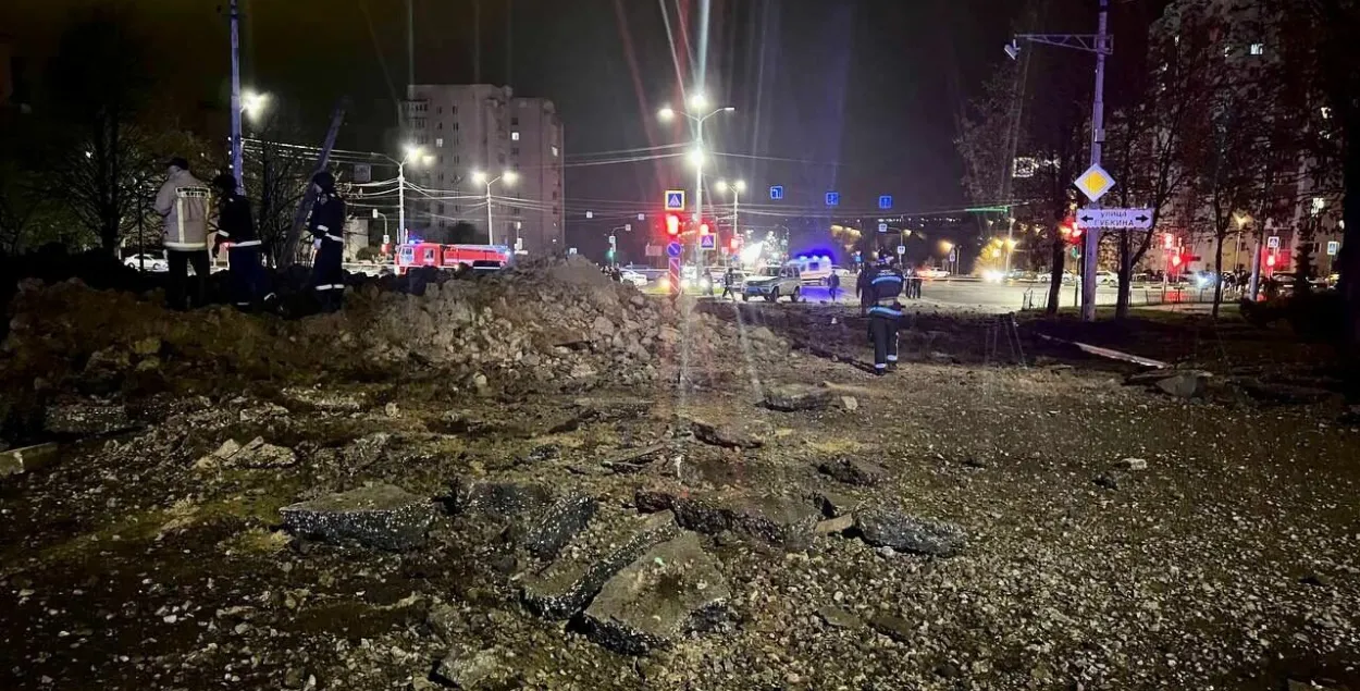 Пасля выбуху ў Белгарадзе / фота прэс-службы Вячаслава Гладкова
