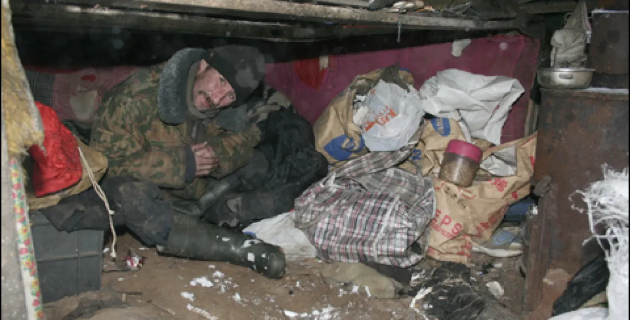 У Мінску налічылі каля 300 бамжоў