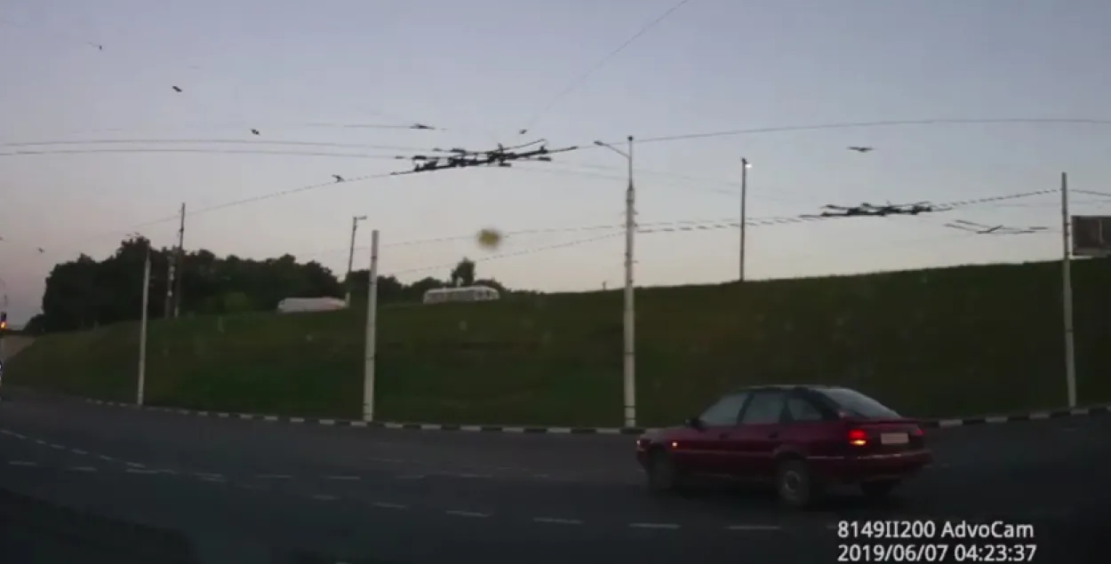 П'яны віцяблянін на чужым аўто ўцякаў ад ДАІ і трапіў у ДТЗ (відэа)