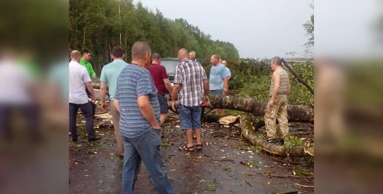 Смерч на трасе Мінск — Гродна. Наступствы / Еўрарадыё