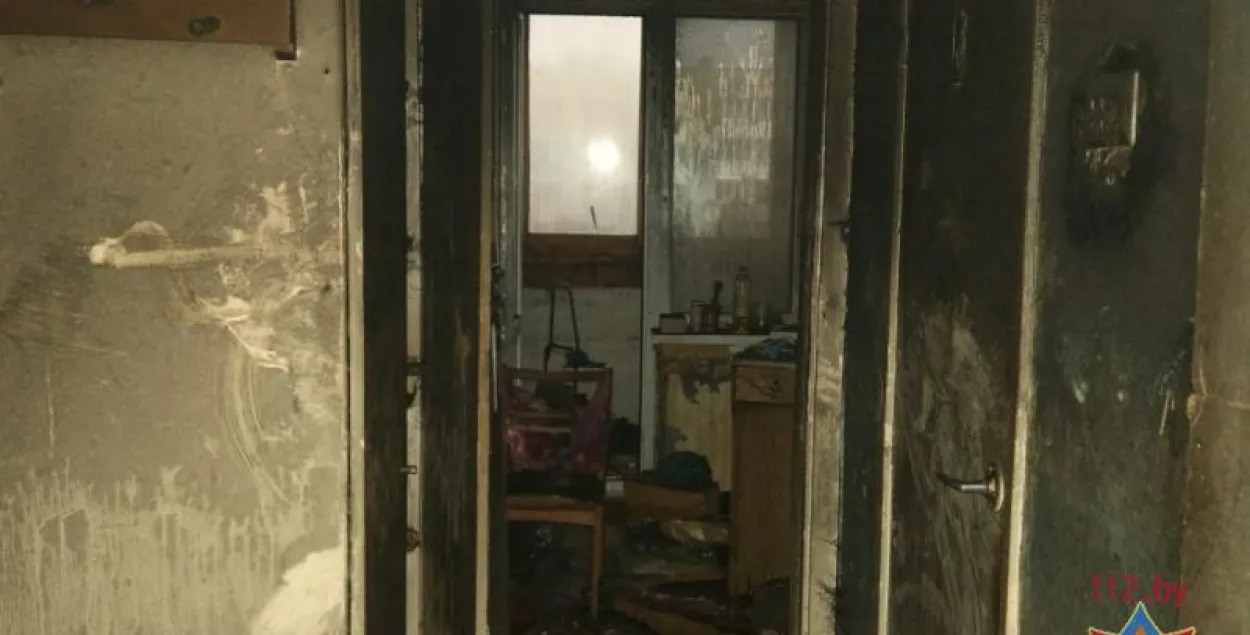 На пажары ў Мінску загінуў мужчына