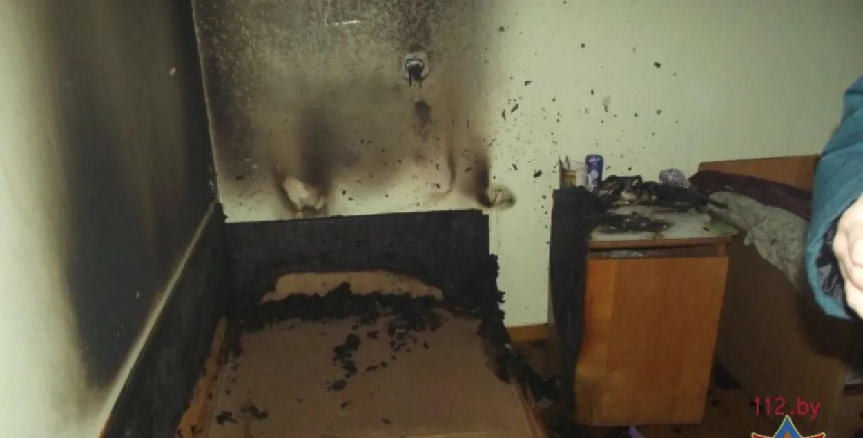 З'явіліся здымкі з бальніцы ў Салігорску, якую эвакуявалі з-за пажару