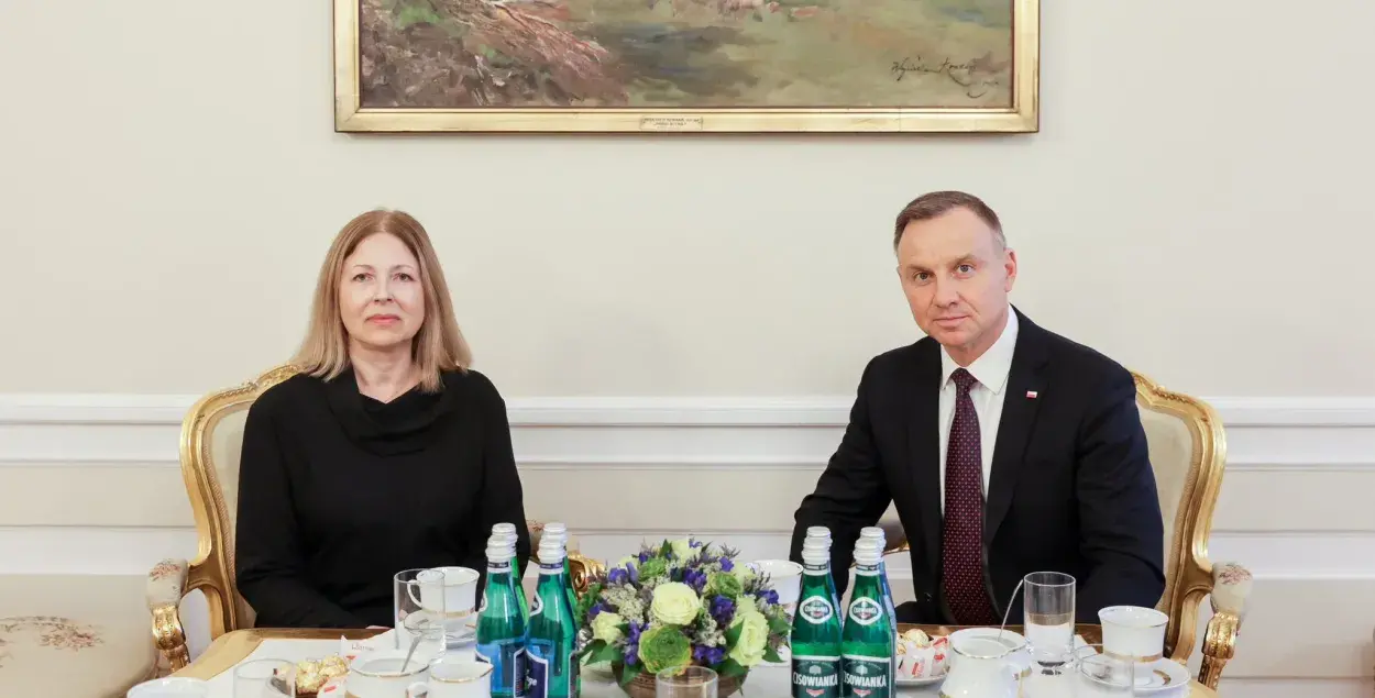 Наталья Пинчук и Анджей Дуда / twitter.com/prezydentpl