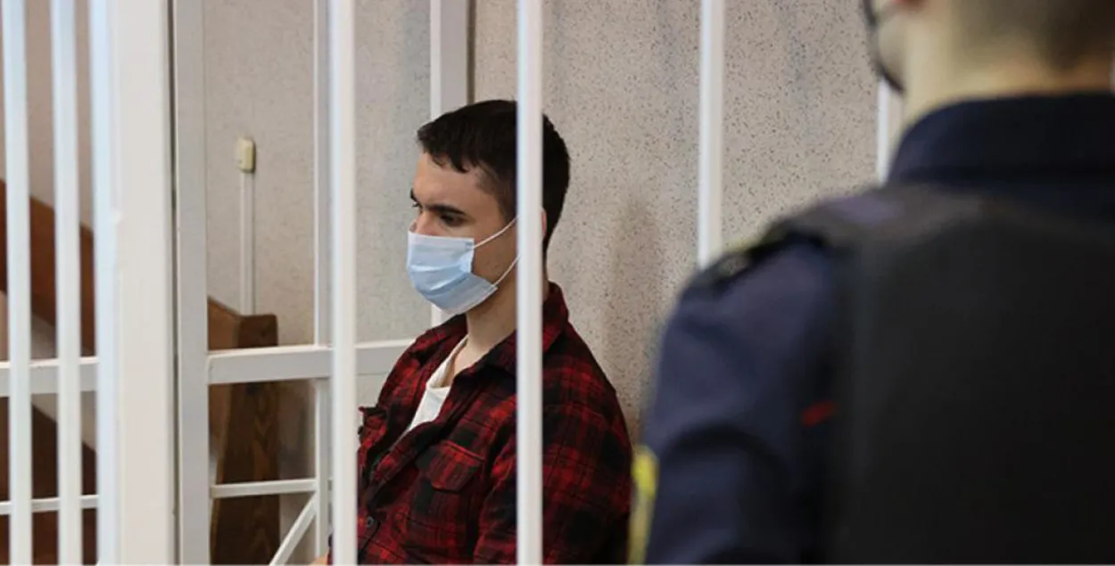 Егор Дудников на суде / БЕЛТА