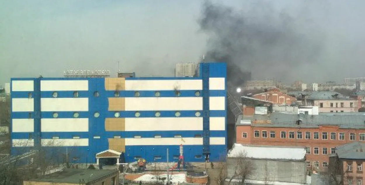 У Маскве гарэў гандлёвы цэнтр “Персей для дзяцей”, загінуў адзін чалавек