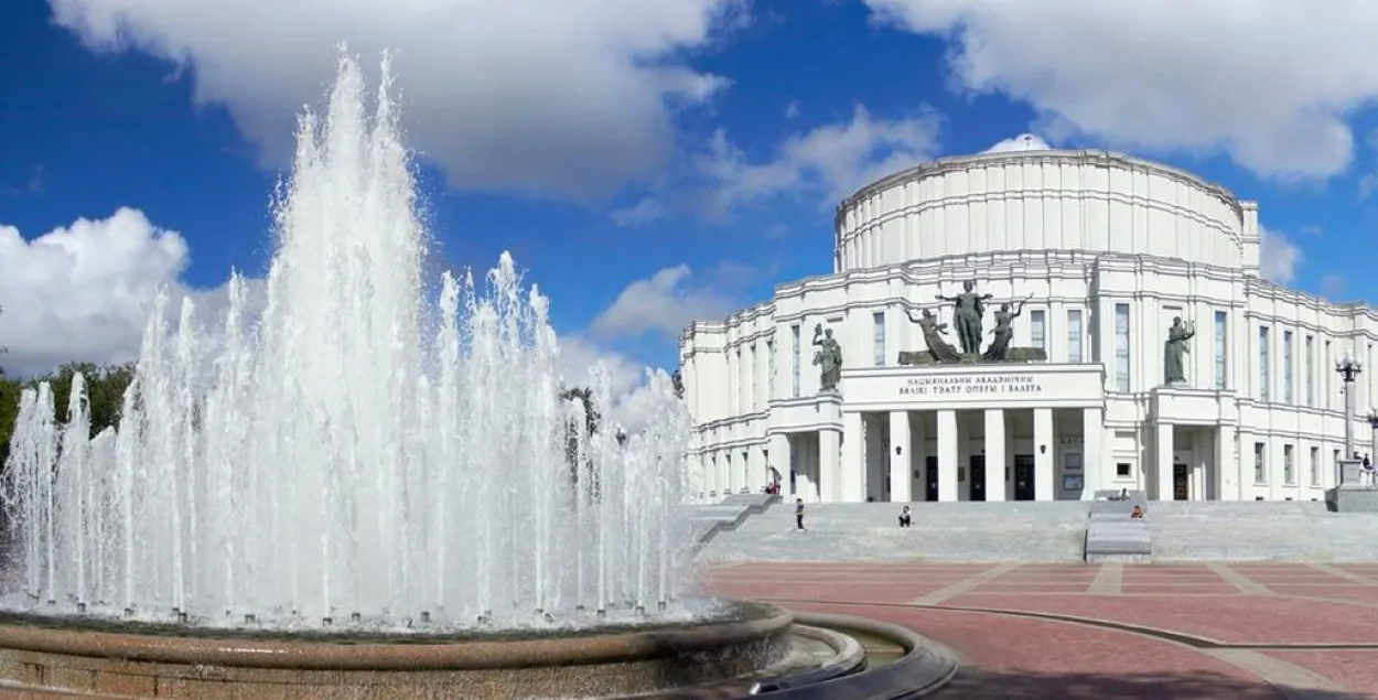 Мінчук абакраў фантан каля Опернага тэатра