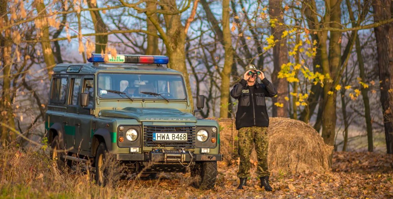Польскі памежнік на дзяжурстве / twitter.com/Straz_Graniczna