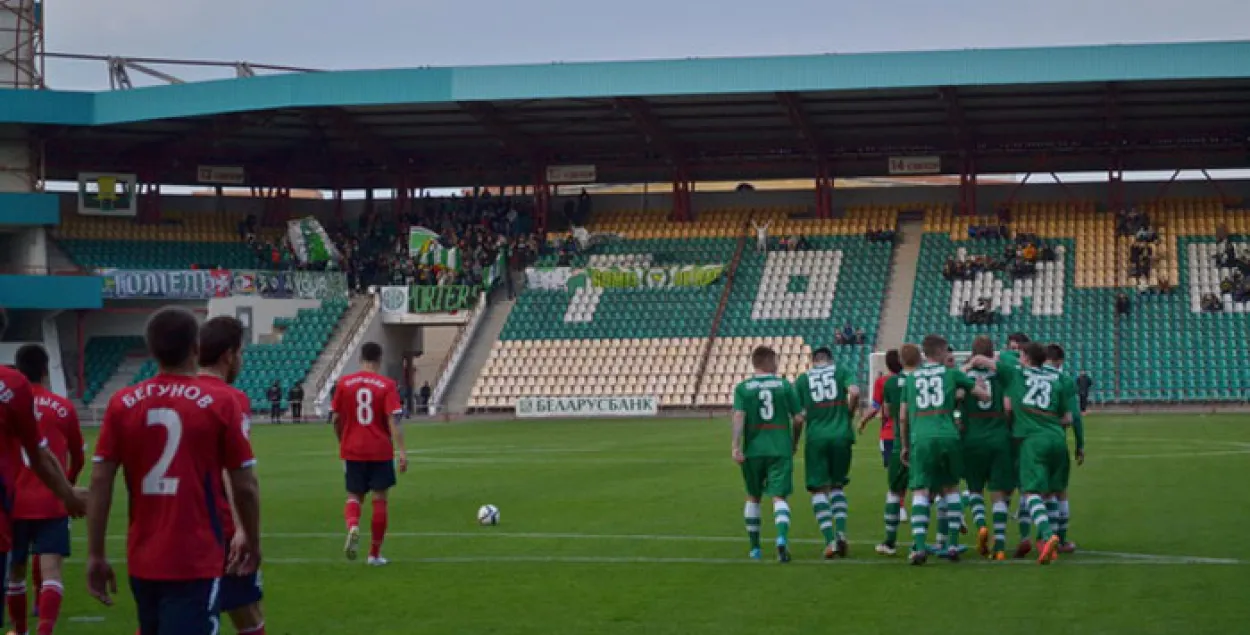 У футбольным чэмпіянаце Беларусі "Мінск" выйшаў на трэцяе месца 