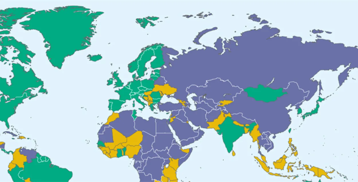Freedom House назвала Беларусь самай несвабоднай краінай у Еўропе
