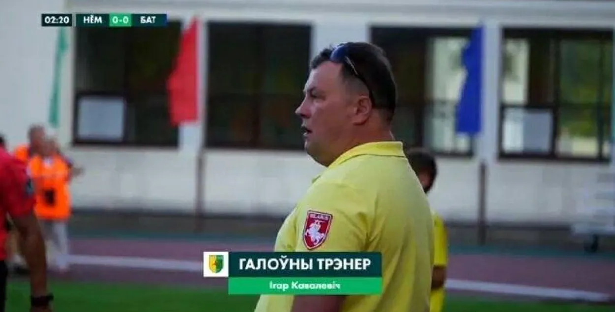 Трэнер ФК "Нёман" патлумачыў, чаму надзеў на матч майку з "Пагоняй"