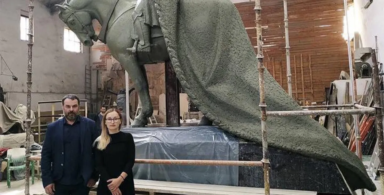 Зацверджана мадэль помніка Гедыміну, які ўсталююць у Лідзе (фота)
