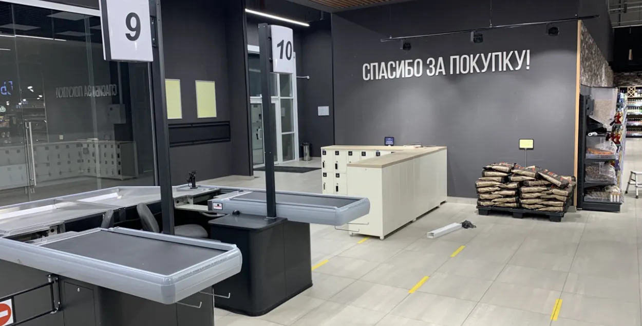 Покупателей в гродненском "Виталюре" почти нет